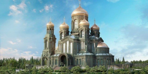 Na počest 75. Výročí vítězství postavil kostel vzkříšení krista, hlavního chrámu ruského letectva.